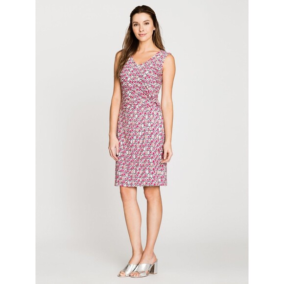 Nic+Zoe Bright Stone Twist Dress Sheath Lined Stretch Size XS - Picture 2 of 13